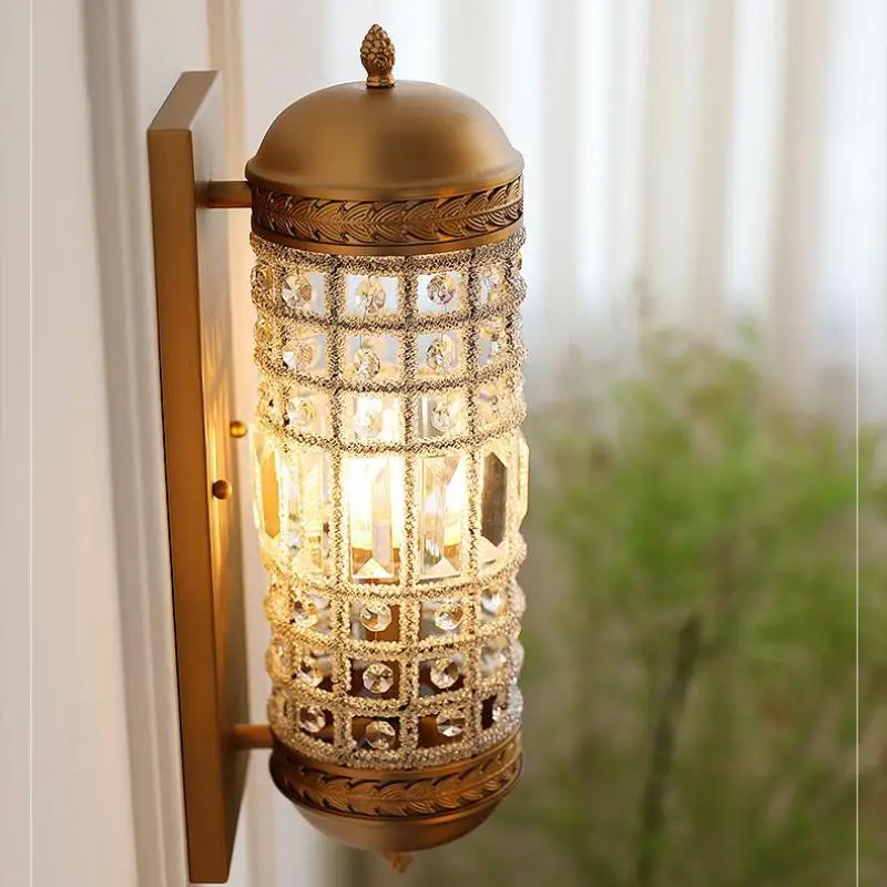 Vintage hálószoba fali lámpa beltéri fali lámpa kávézó világításhoz Luxus tükör led Nappali folyosó Lépcső led Fali sconce - 3
