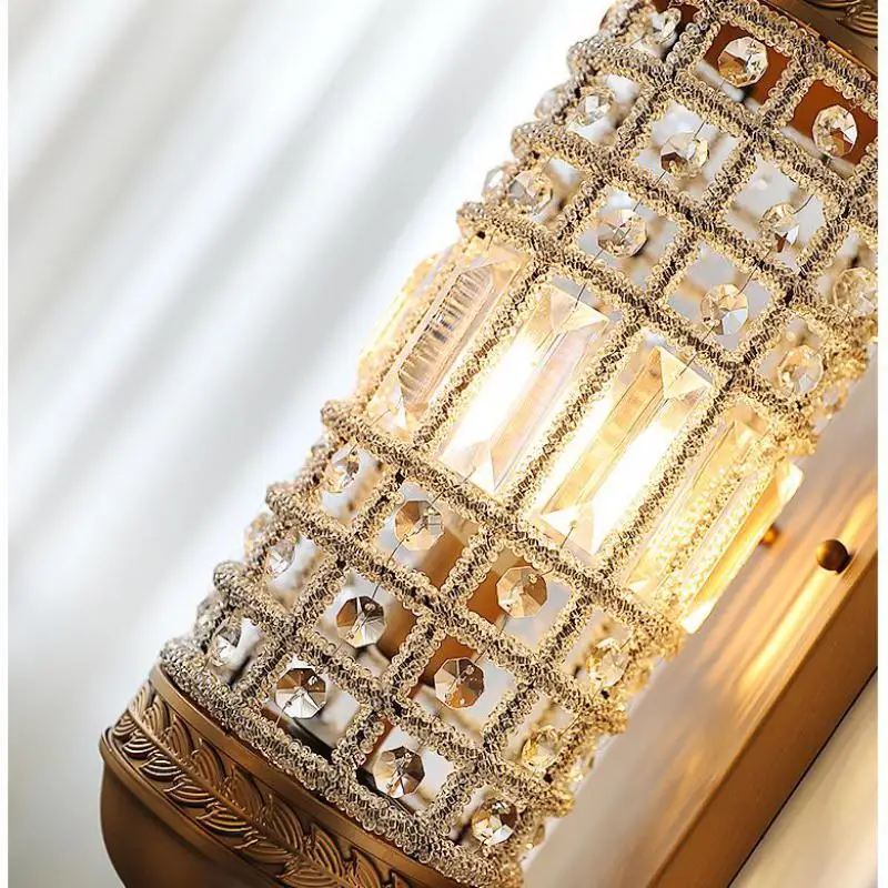 Vintage hálószoba fali lámpa beltéri fali lámpa kávézó világításhoz Luxus tükör led Nappali folyosó Lépcső led Fali sconce - 4
