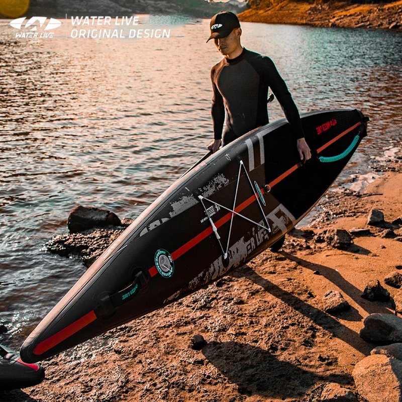 WATERLIVE ZHUMO 14' Professzionális versenypadlás Hatékony víztörés Gyors gurulás Sport Vízi verseny szörfdeszka - 5