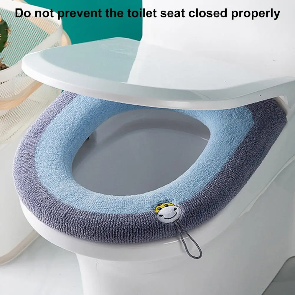 WC ülőke huzat zsinórral Egyszerű telepítés 4 évszakos Fürdőszoba O alakú kötés Closestool szőnyeg Napi használat - 0