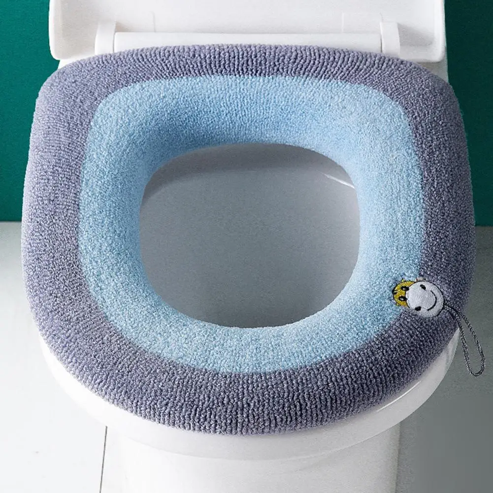 WC ülőke huzat zsinórral Egyszerű telepítés 4 évszakos Fürdőszoba O alakú kötés Closestool szőnyeg Napi használat - 2