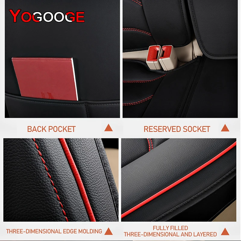 YOGOOGE autós üléshuzat Chery Tiggo5x számára Tiggo4 Tiggo 2 3 7 Arrizo 3 5 7 A1 A3 A5 Automatikus kiegészítők Belső tér (1ülés) - 4
