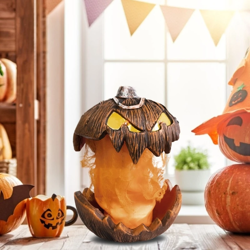 Zaj aktivált tök animált beszélő tök dekoráció A sütőtök emelése kísérteties hangulatot teremt Halloweenre - 2