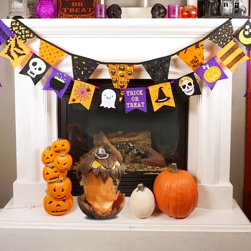 Zaj aktivált tök animált beszélő tök dekoráció A sütőtök emelése kísérteties hangulatot teremt Halloweenre - 3