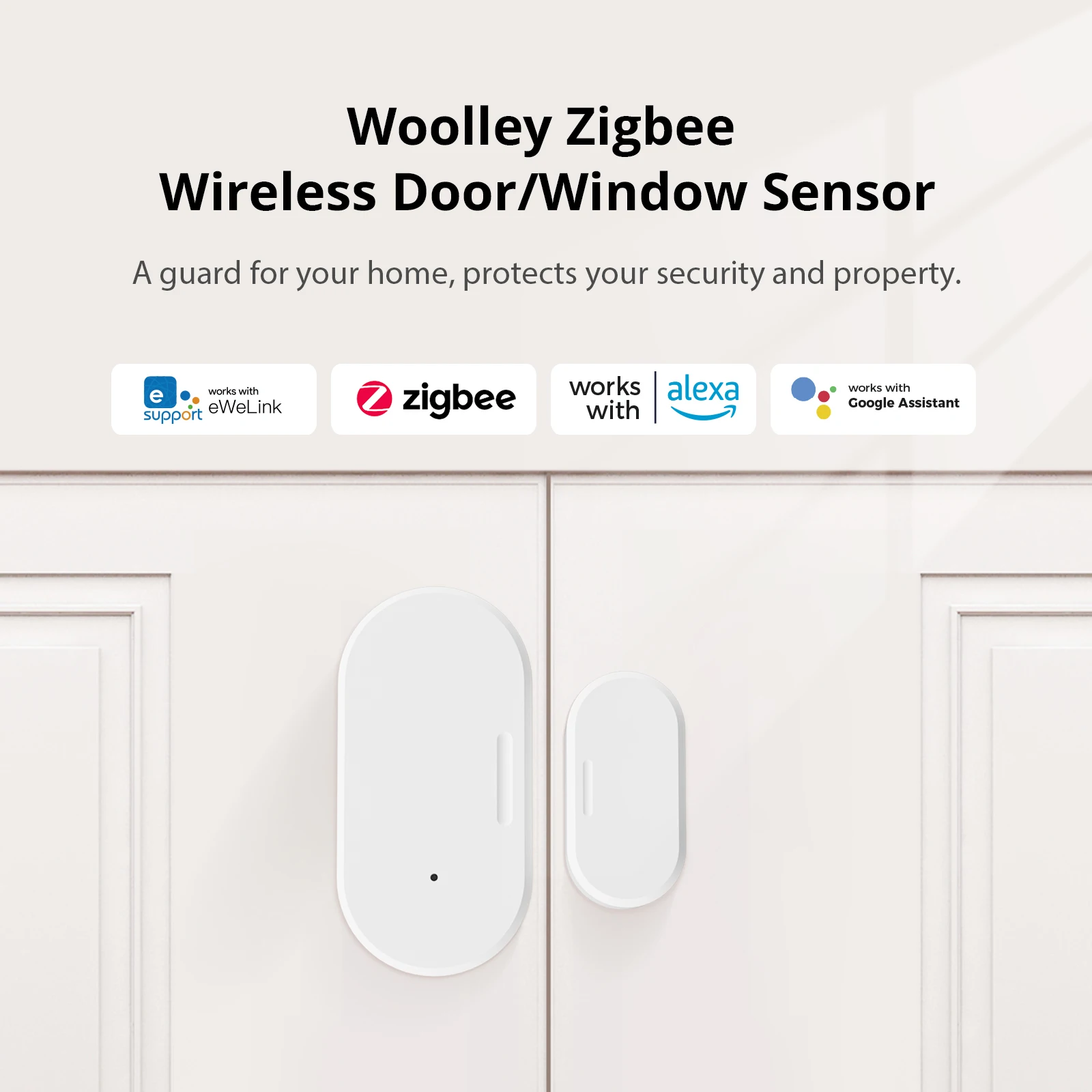 ZigBee öltöny Woolley ZigBee Bridge hőmérséklet és páratartalom mozgás vezeték nélküli ajtó / ablak érzékelő intelligens otthoni munkához Alexával - 5