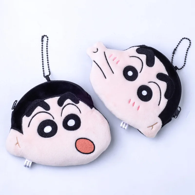 Zsírkréta Shin-Chan Aranyos plusz baba érme pénztárca kulcstartó Kawaii bolyhos puha plüssjáték hátizsák medál iskolatáska dekorációs ajándékok - 0