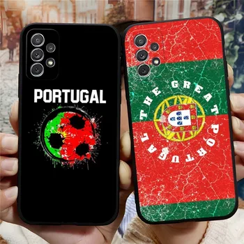 Portugália jelölés Telefontok Samsung A12 A50 A52 A51 A53 A33 A13 A22 A31 A40 A03S A32 A21 A81 A42 szilikon fekete borító