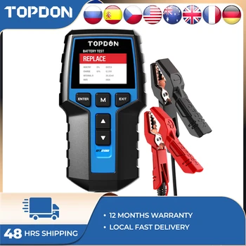 TOPDON BT20 ólomsav 12V akkumulátor forgattyús töltés járművek Autóipar motorkerékpár autó akkumulátor tesztelő analizátor