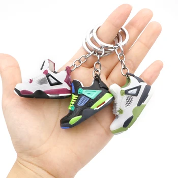 Divat 3D kosárlabdacipő Kulcstartó szimuláció Szórakoztató sportcipő kulcstartó Ujjtábla Mini cipő modell Kulcstartó medál