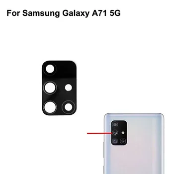 Új Samsung Galaxy A71 5G hátsó kamera hátsó kamera üveglencse teszt jó A 71 SM-A7160 pótalkatrészek