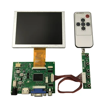 ZJ050NA-08C 640X480 50Pins LCD kijelző monitor panel HDMI + VGA + AV meghajtó kártya hangszóró