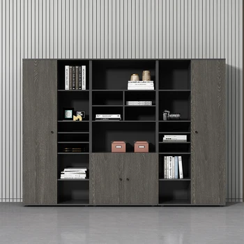 Függőleges szekrény Iratszekrény Fás tárolóhely Kijelző irodai szekrények Fiókok Magas Meuble De Rangement moduláris bútorok