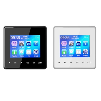 Home Új Mini Bluetooth 2.8 HD képernyő falerősítő Zenei központ hangrendszer TV Tablet Smart Digital Stereo FM