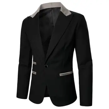 Férfi öltöny Luxus textúra szövet Üzleti alkalmi férfi kabát Bankett esküvői vacsora party konferencia előadás férfi kabát