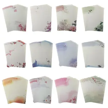 16Db/csomag Gyönyörű kínai stílusú levél Papír Tinta Festés Írás Diákok St