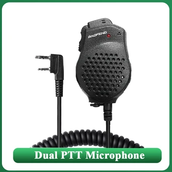 Baofeng UV-82 kettős PTT mikrofon hangszóró vállmikrofon érintő headset DM-1701 UV-K5 UV-K6 UV17 UV5RH UV18 Pro Walkie Talkie