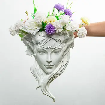 Falra akasztható növénycserép Kreatív istennő fej Ültetők Cserepek ajándékba Home