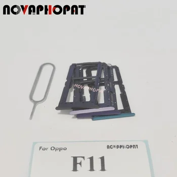 Novaphopat vadonatúj SIM-kártyatálca az Oppo F11 / F11 Pro SIM-tartó kártyanyílás-adapter olvasó tűjéhez
