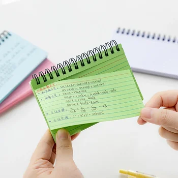 tekercses jegyzetfüzet Egyszerű letéphető könyv 50 lap többsoros színes papír Hordozható jegyzetek Feljegyzés a tanuláshoz Office iskolai napló
