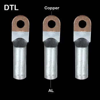 1Pc DTL-400 tápkábel huzal fül réz alumínium CU AL bimetál összekötő cső hüvely csatlakozó krimpelő csatlakozó krimpelő terminál