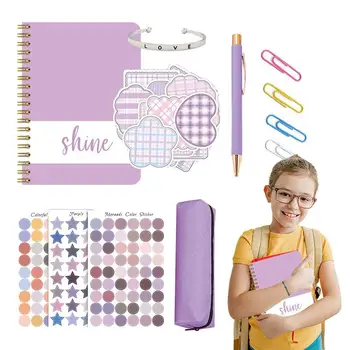 Scrapbook készlet lányoknak DIY Journal Kit napló kellékek készlet Születésnapi ajándékok Scrapbook cuccok Naplózó írószer készlet Kiváló