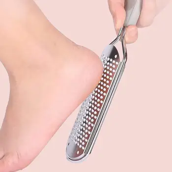 1db rozsdamentes acél lábreszelő lábmosó kézi pedikűr eszköz lábcsiszoló eszköz távolítsa el a kallusz elhalt bőrt biztonságos hatékony dörzsölés