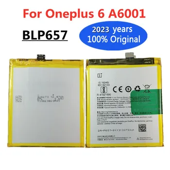 2023 év eredeti BLP657 3300mAh akkumulátor OnePlus 6-hoz Oneplus6 A6001 kiváló minőségű mobiltelefon-csere akkumulátorok