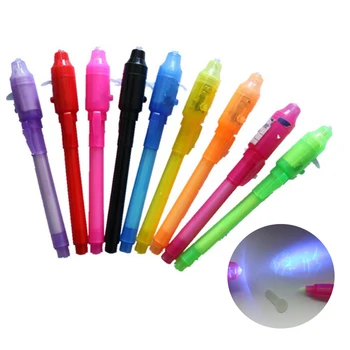 1/3db 2 az 1-ben Magic Luminous Light toll UV írás láthatatlan tinta toll gyerekjáték