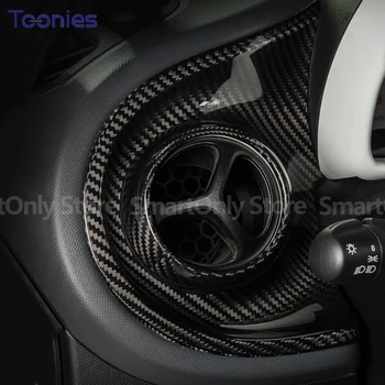 Autó Levegő kimenet Dekoráció módosító fedél Mercedes smart 453 Fortwo Forfour számára Szénszálas belső stílus kiegészítők