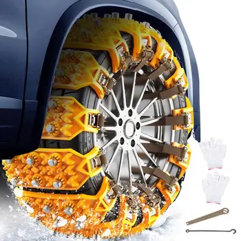 Hólánc autógumikhoz Nagy teherbírású csúszásgátló hólánc vontató gumiabroncs láncok Univerzális, könnyen telepíthető gumiabroncs hó