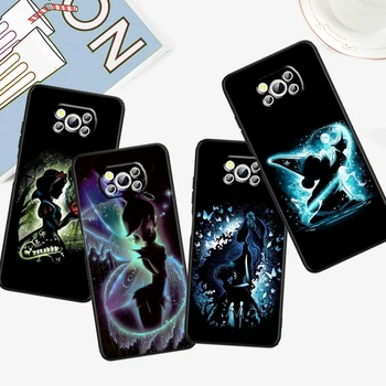 Disney Mickey Stitch hercegnő Xiaomi Mi Poco F5 F4 F3 F2 X5 X4 X3 M6 M5S M4 M3 C40 Pro GT NFC 5G fekete hátsó telefontok