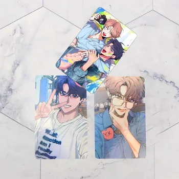 3 hüvelykes kis kártya vázlat LOMO kártyák könyvjelző diákok álló üzenetkártya Kawaii anime fotókártya Choi Ilkyung Lee Joobin