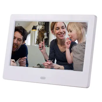 2021 ÚJ 7 hüvelykes LCD szélesvásznú HD LED elektronikus fotóalbum Digitális képkeret fali reklámgép ajándék
