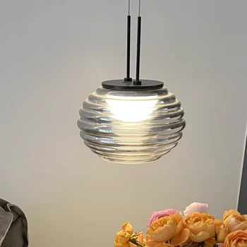 Royal Modern egyszerű üveg függőlámpa Nordic Creative Led függő lámpa nappalihoz hálószoba konyha beltéri dekorációs lámpatest