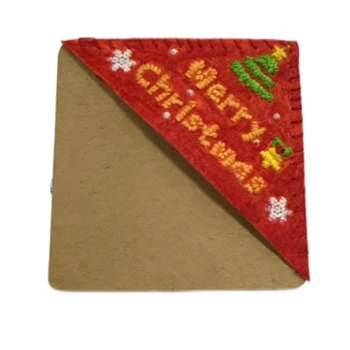 4dbs karácsonyi kínai stílusú karácsonyi ajándék személyre szabott kézzel hímzett könyvjelző