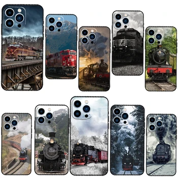 Vonatos vasúti utazási telefontok iPhone 13 12 11 Pro Max 13 Mini X XR XS Max 7 8 Plus SE 2020 hátlaphoz