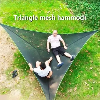 Többszemélyes függőágy 3 pontos kialakítású háromszög függőágy sátor felfüggesztő készlet utazáshoz háztáji kültéri kerti kemping
