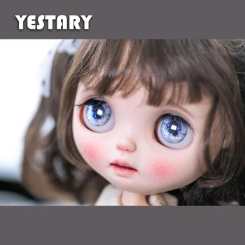 YESTARY BJD baba kiegészítők szemek 1/6 Blythe játékokhoz kézzel készített limitált csillogó színű üveg szemdarabok babákhoz Eye Girl ajándék