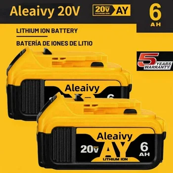Aleaivy Új DeWalt 18V 20 Volt Max 3.0 / 8.0AH lítium akkumulátor DCB206 DCB205 DCB200 DCB203 elektromos szerszámcsere akkumulátor