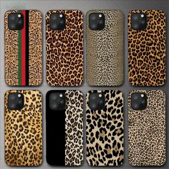 Divat Leopard Print Panther telefontok iPhone 11-hez 12 Mini 13 14 15 Pro XS Max X 8 Plus SE XR héj