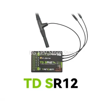 FrSky TD SR12 vevő 2.4Ghz 900Mhz nagy hatótávolságú telemetria ADV stabilizátor funkció