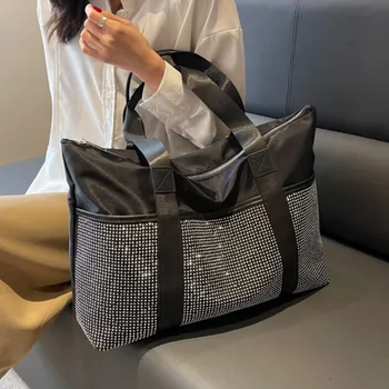 Designer strasszok Válltáskák női táskákhoz Divatos fényes kristálytáskák Női pénztárcák női munkához Női kézitáskák