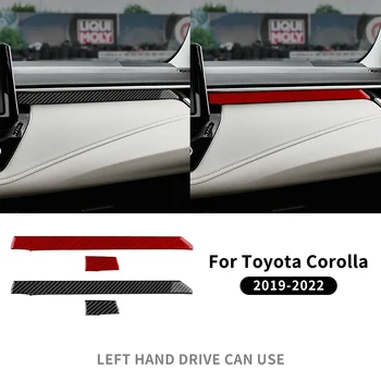 Valódi puha szénszálas RHD LHD matrica Toyota Corolla Cross 2021 2022 2023 2024 középkonzolos sebességváltó tartozékok
