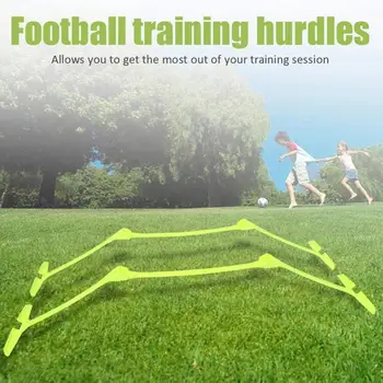 5db állítható futball edzési akadályok Foci agility sebesség edzési segédeszközök magassági akadályok sportképzési akadály berendezések