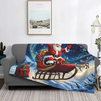 A legjobb karácsonyi Mikulás takarók Fuzzy újdonság lélegző takarók ágytakaró télre