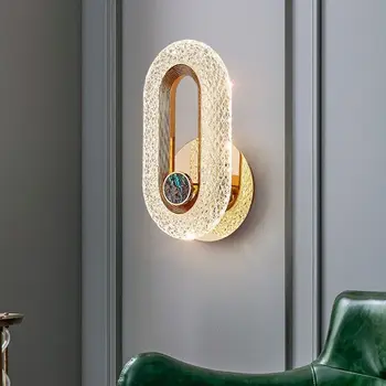 Modern minimalista kreatív fali lámpa fény Luxus nappali dekoráció folyosó TV fal Hotel lépcsőház hálószoba éjjeli fali lámpa