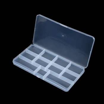 11 Nyerőgépek átlátszó műanyag gyümölcs villa tároló doboz élelmiszer fogpiszkáló Bento szervező doboz fülbevaló tabletta gyöngycsavar hajtűtok