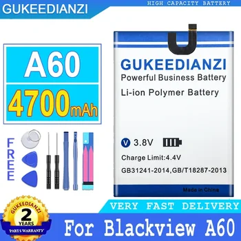 GUKEEDIANZI-csere akkumulátor Blackview A60, nagy teljesítményű akkumulátor, ingyenes szerszámok, 4700mAh, , kiváló minőségű