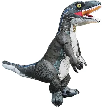 2024 Felnőtt T-rex Velociraptor dinoszaurusz felfújható jelmezek Purim Halloween Party anime cosplay jelmez ruha öltönyök férfi nő