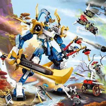Nindzsa sorozatú kockák 71785 Jay titán robotjának építőeleme Játékok gyermekeknek Születésnapi ajándékok Karácsonyi ajándék